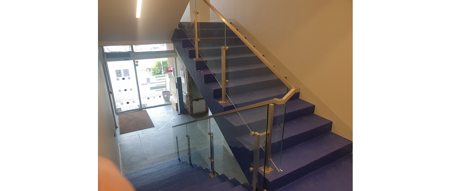 Stairs in a sports school